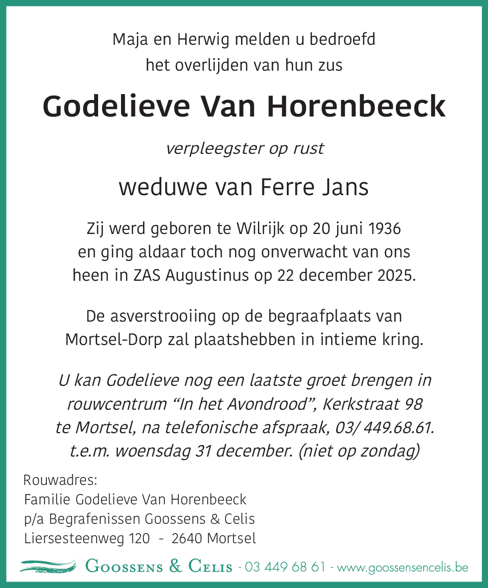 Godelieve Van Horenbeeck