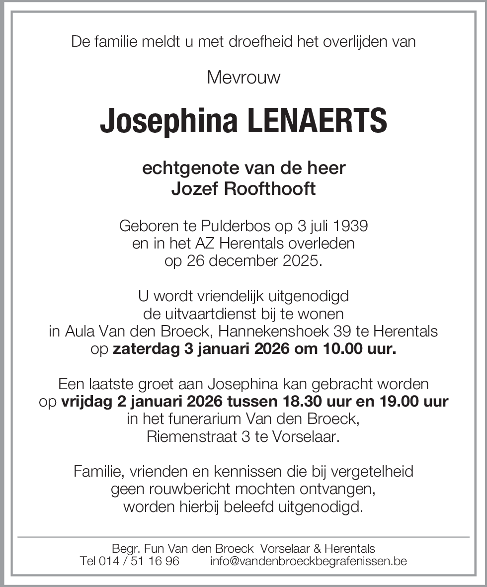 Josephina Lenaerts