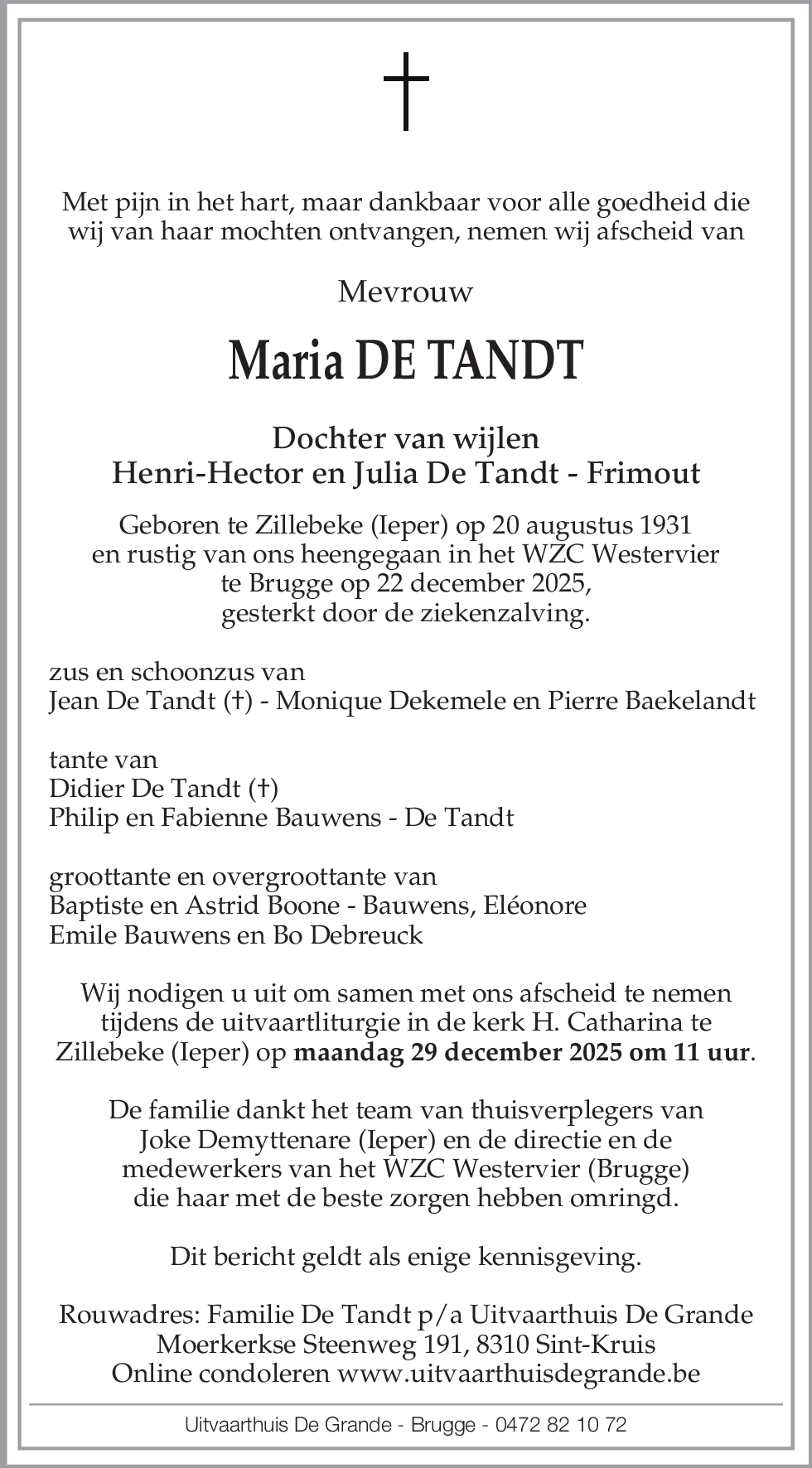 Maria De Tandt
