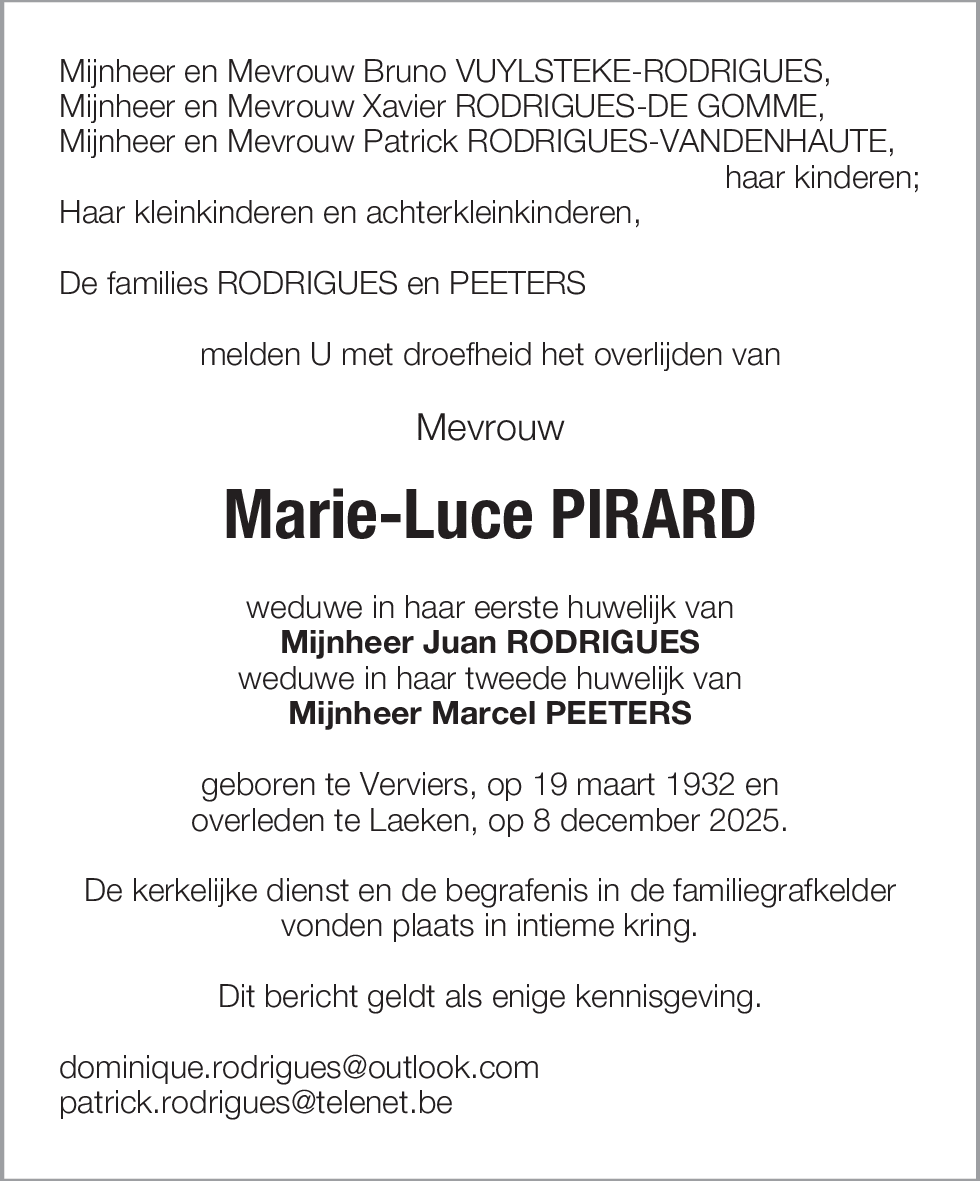 Marie-Luce PIRARD
