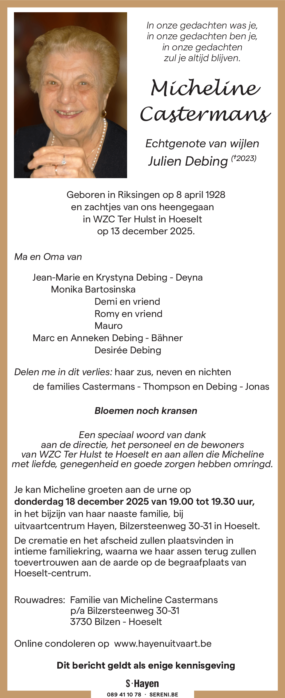 Micheline Castermans