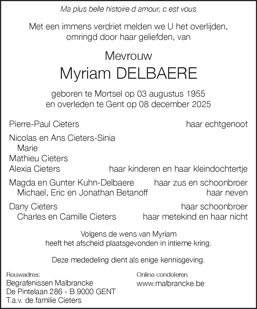Myriam DELBAERE