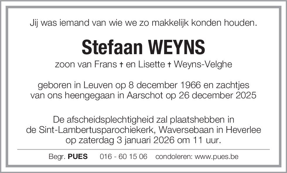 Stefaan Weyns