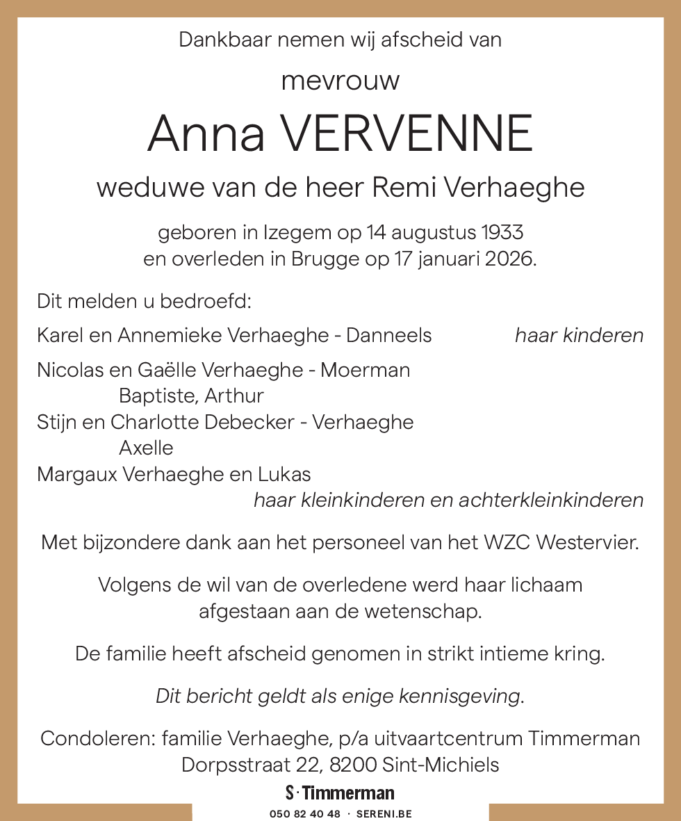 Anna Vervenne
