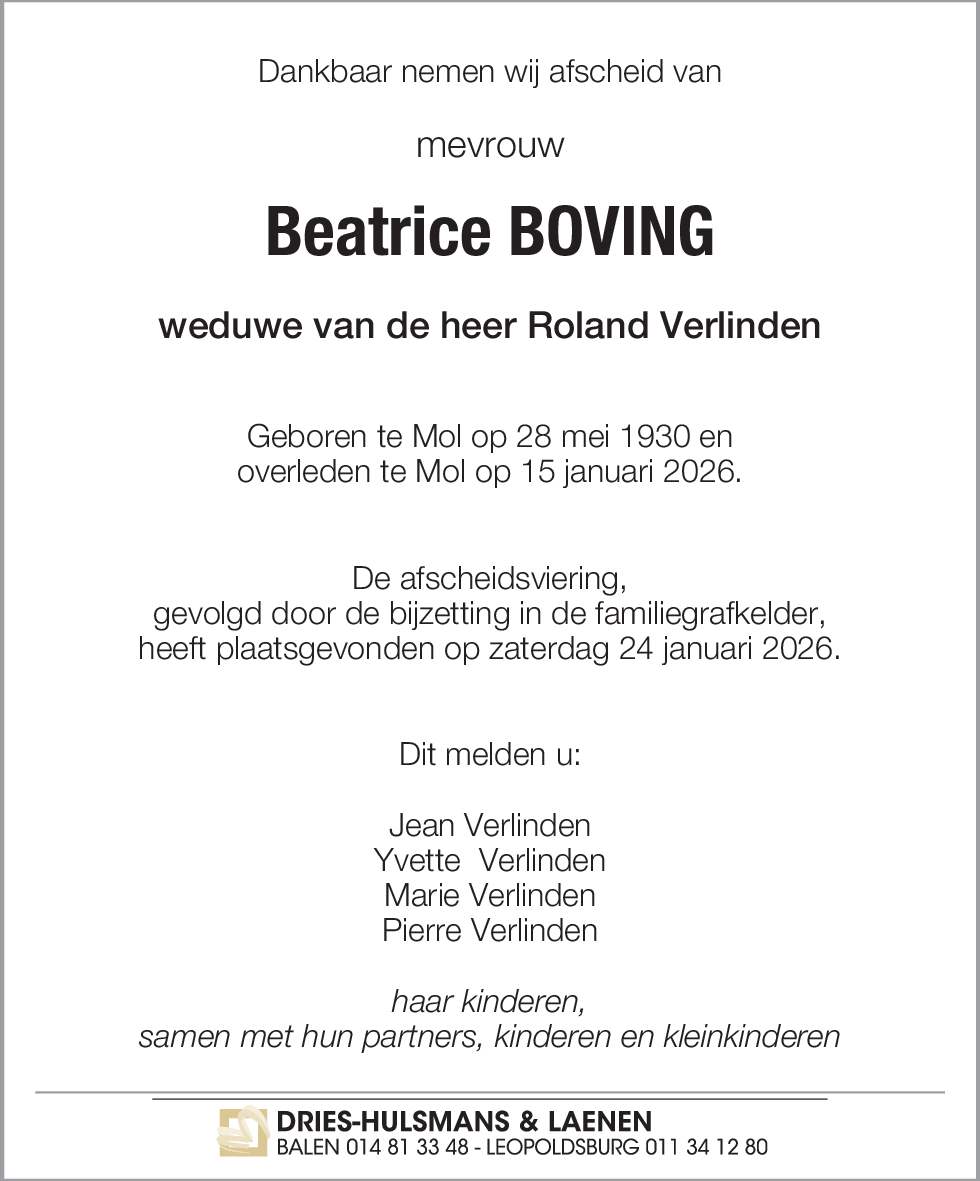 Beatrice Boving