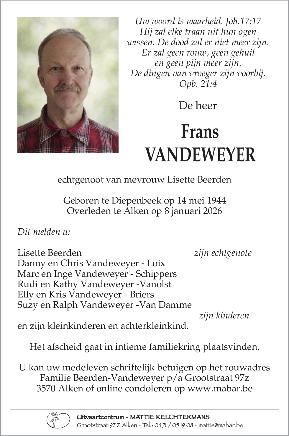 Frans VANDEWEYER