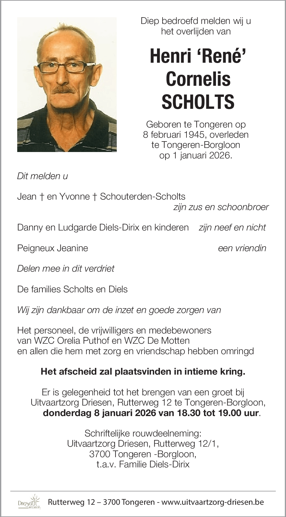 Henri ‘René’ Cornelis Scholts
