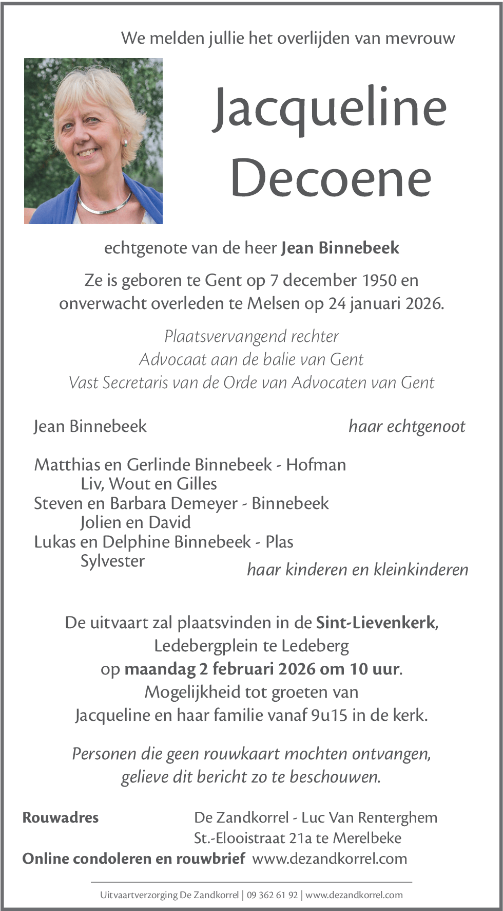 Jacqueline Decoene