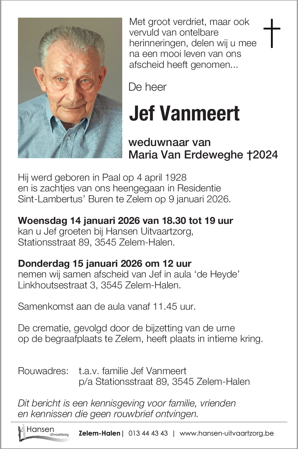 Jef VANMEERT
