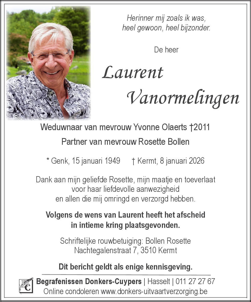 Laurent Vanormelingen