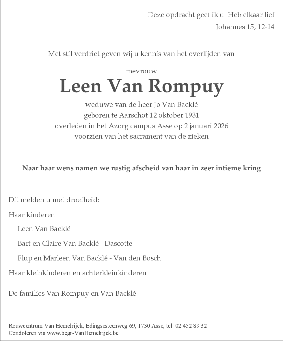 Leen Van Rompuy