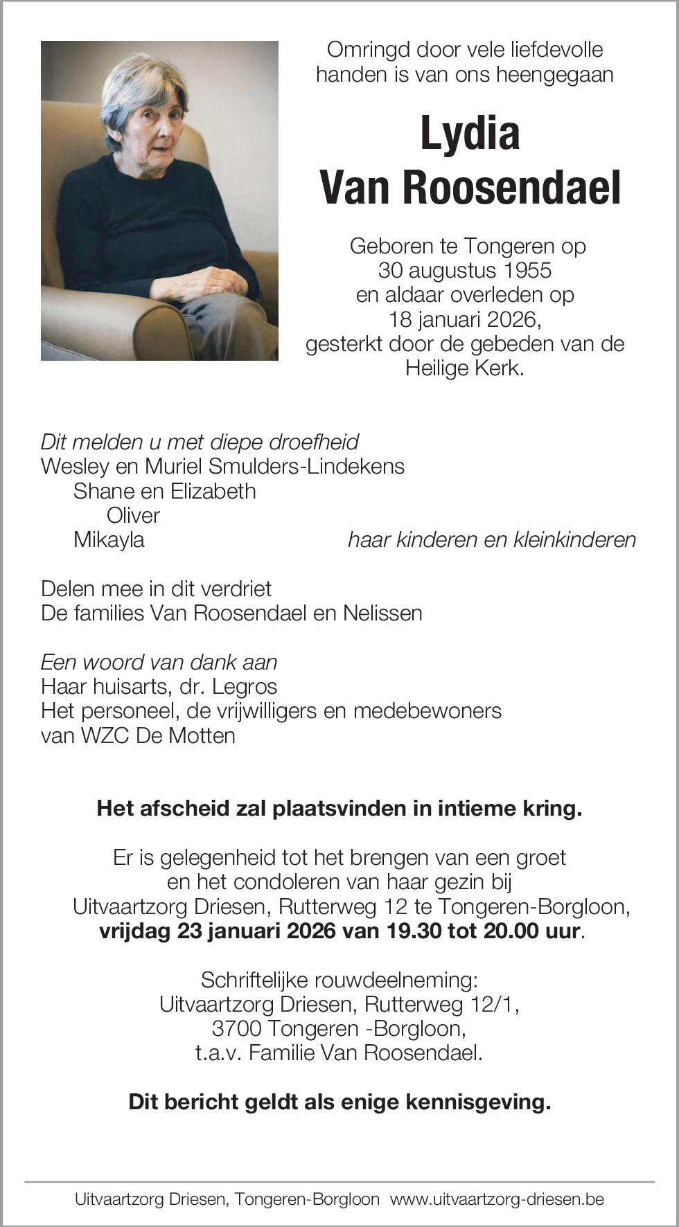 Lydia Van Roosendael