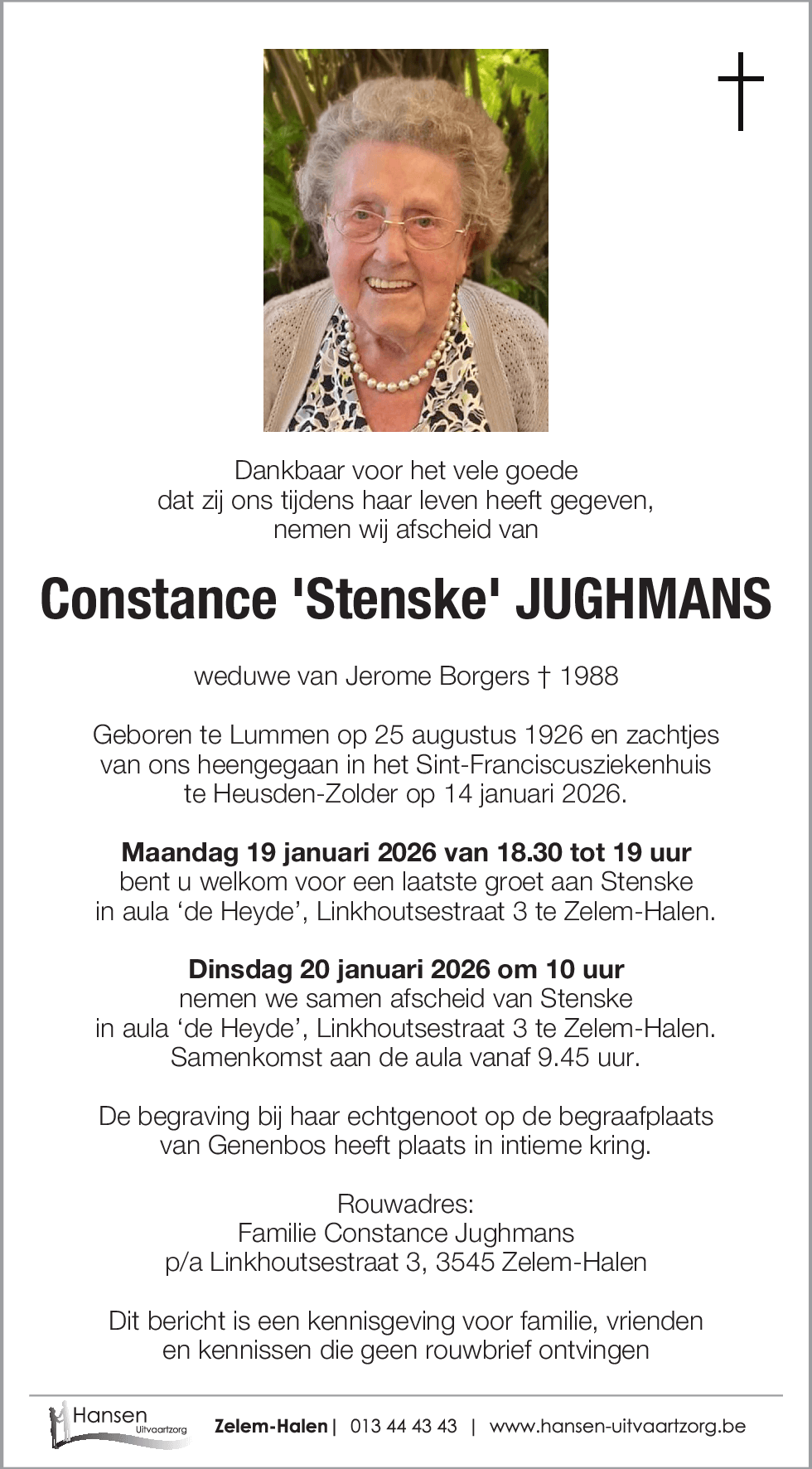Maria Constance JUGHMANS