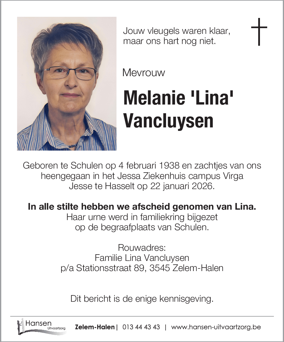 Maria Melania VANCLUYSEN