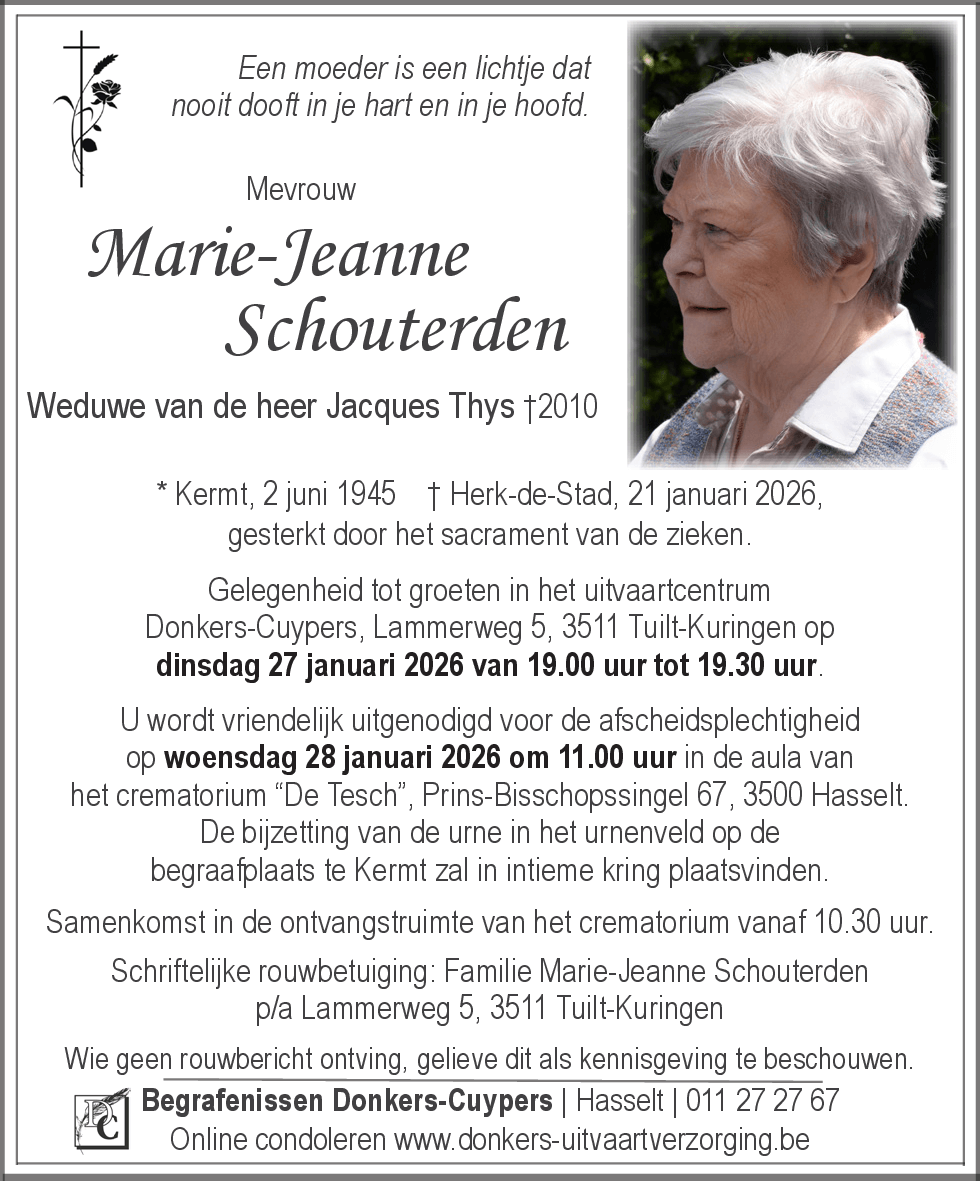 Marie-Jeanne Schouterden