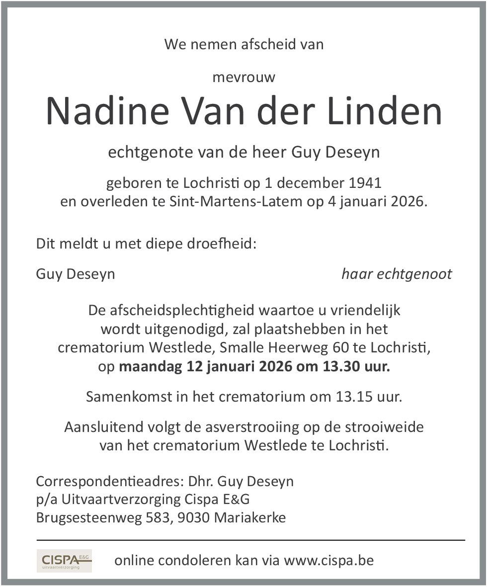 Nadine Van der Linden