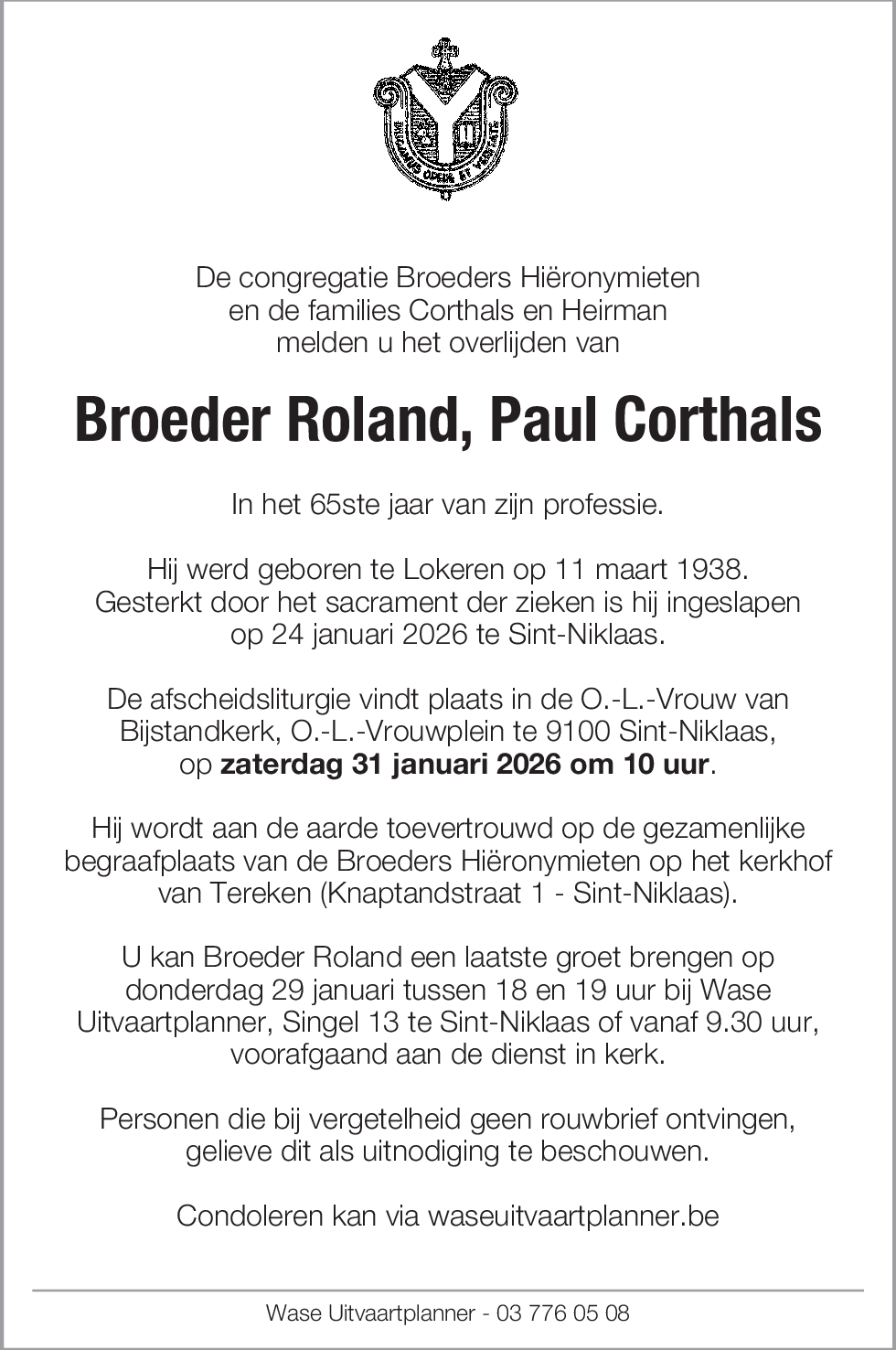 Roland, Paul Corthals