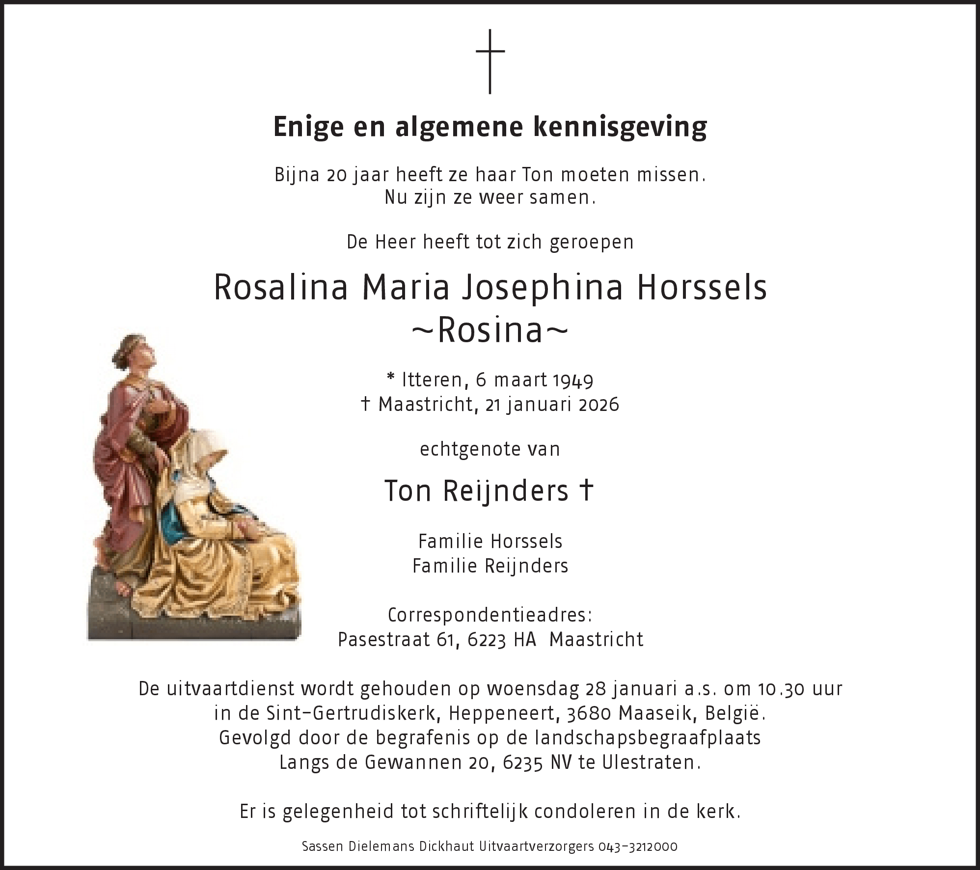 Rosalina Maria Jesephina Horssels