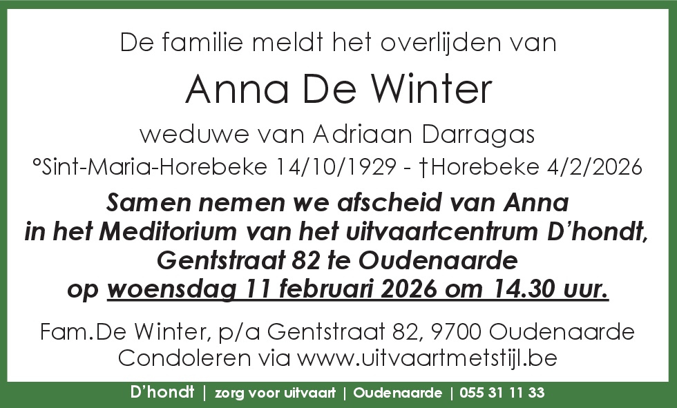 Anna De Winter