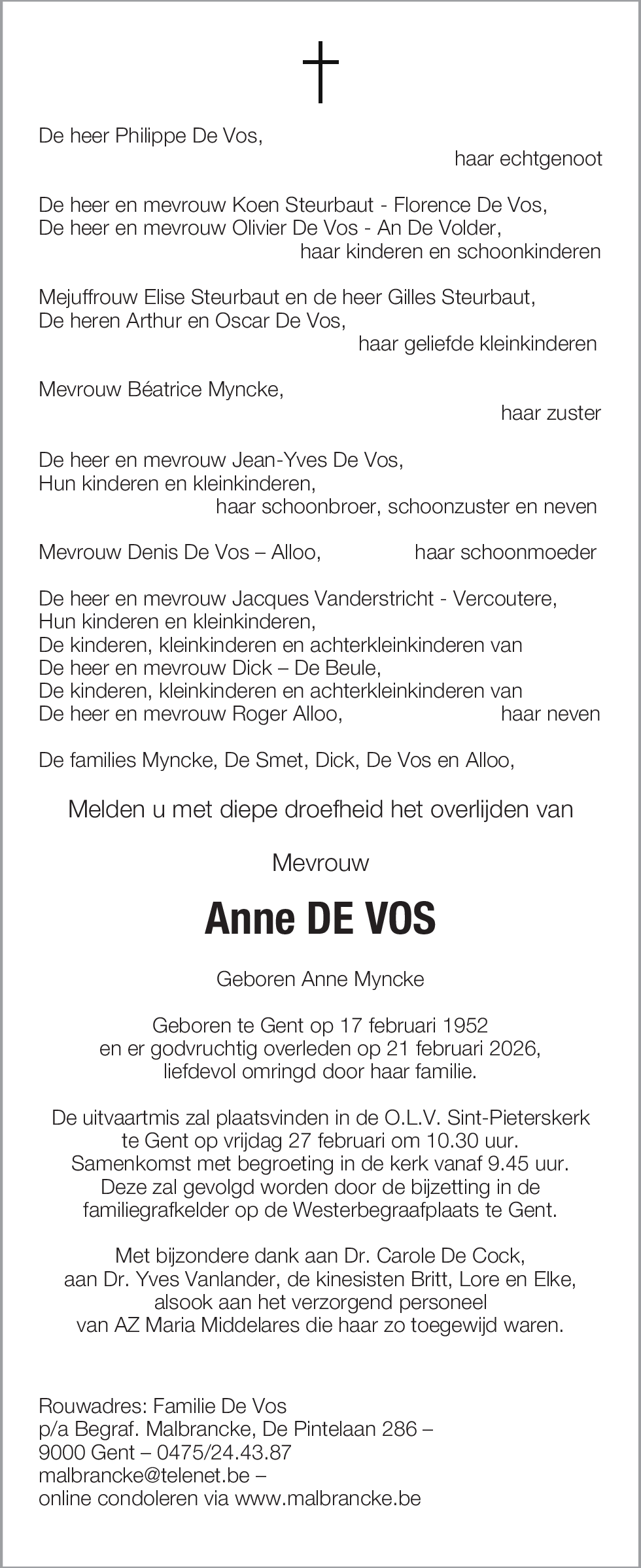 Anne De Vos