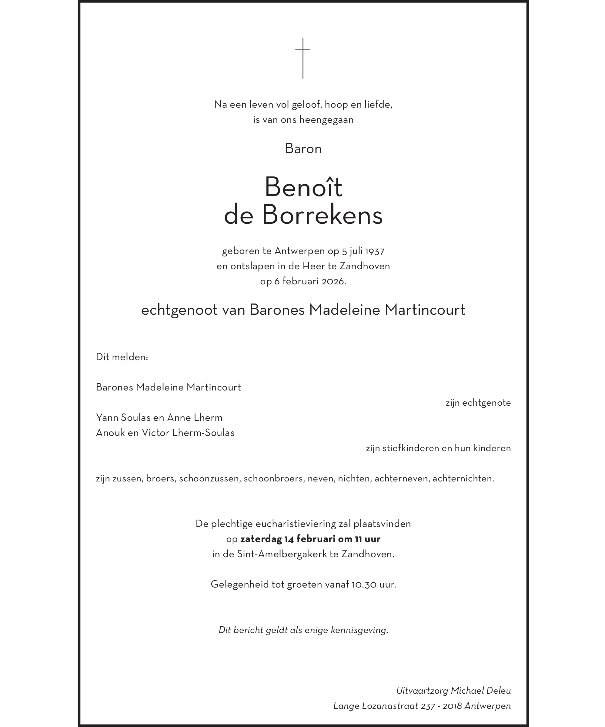 Benoît de BORREKENS