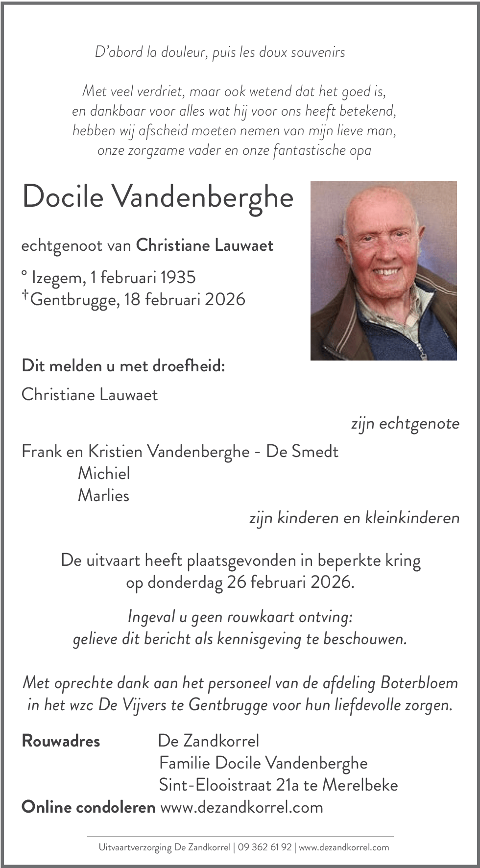 Docile Vandenberghe