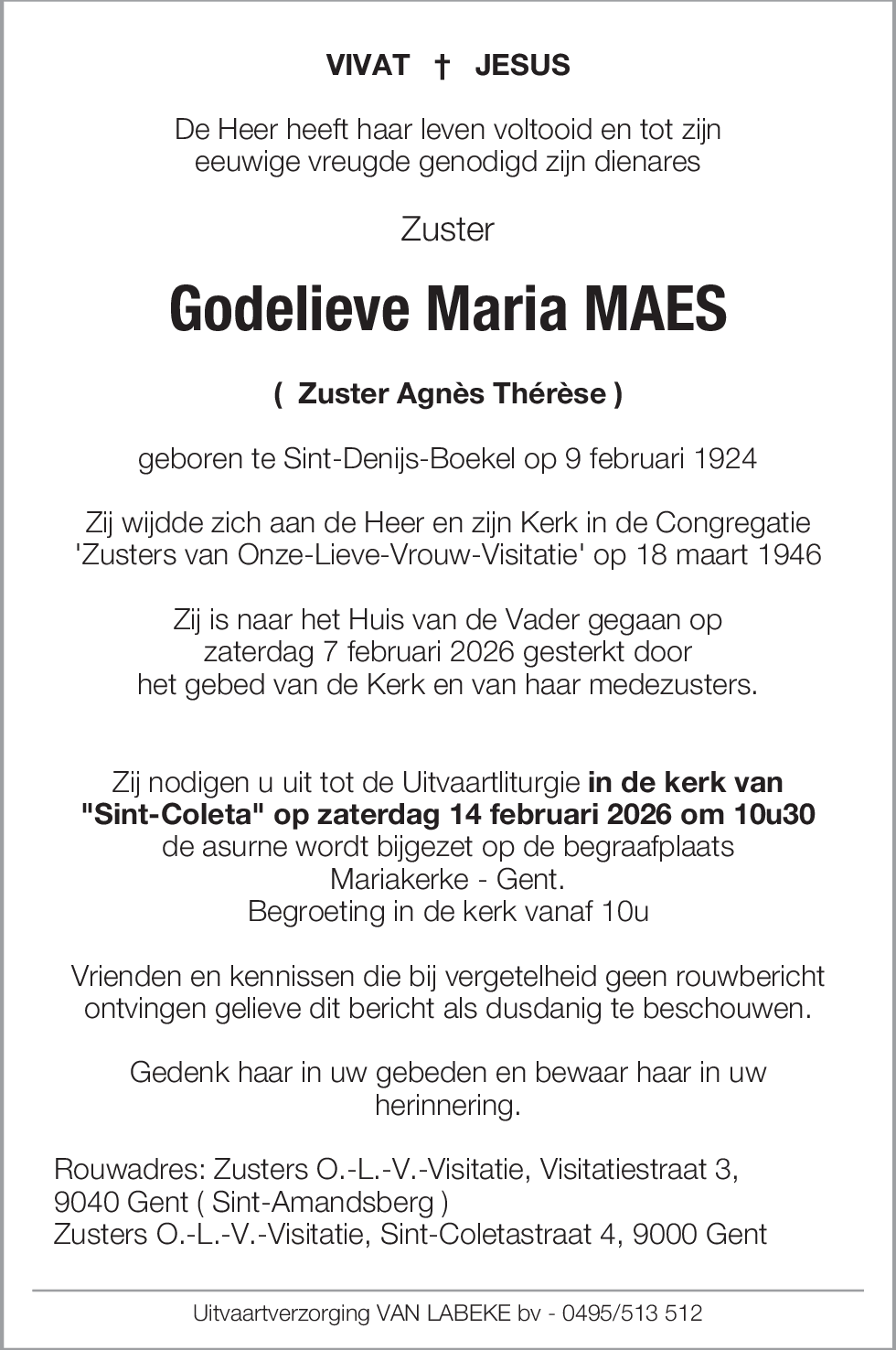 Godelieve Maria Maes