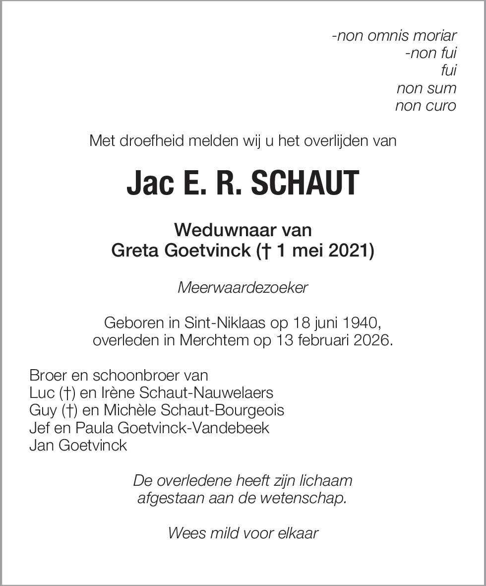 Jac E. R. Schaut
