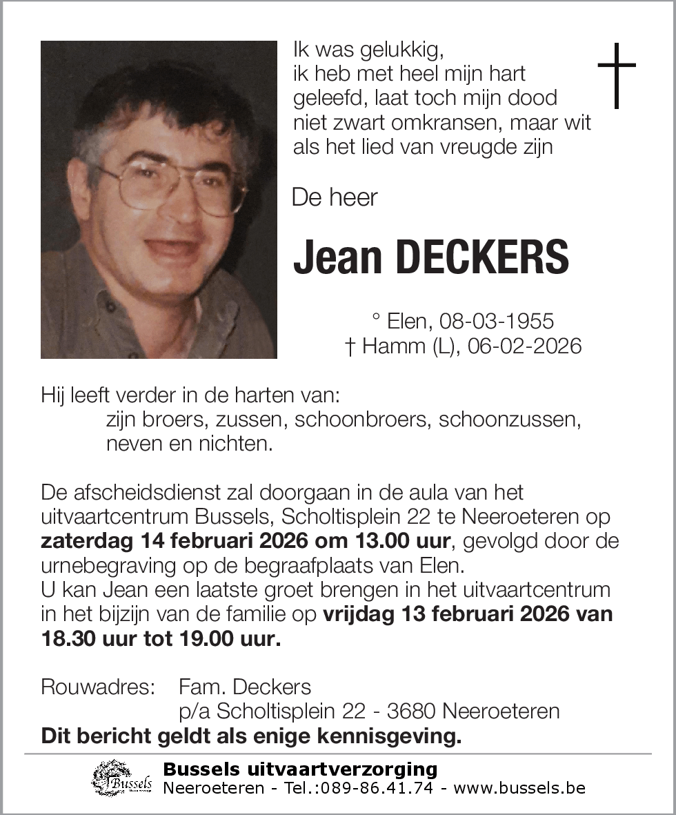 Jean DECKERS