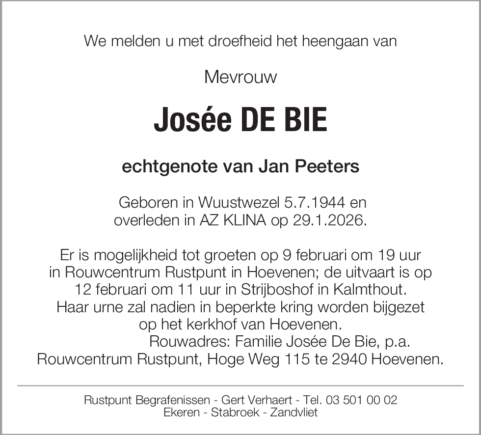 Josée De Bie