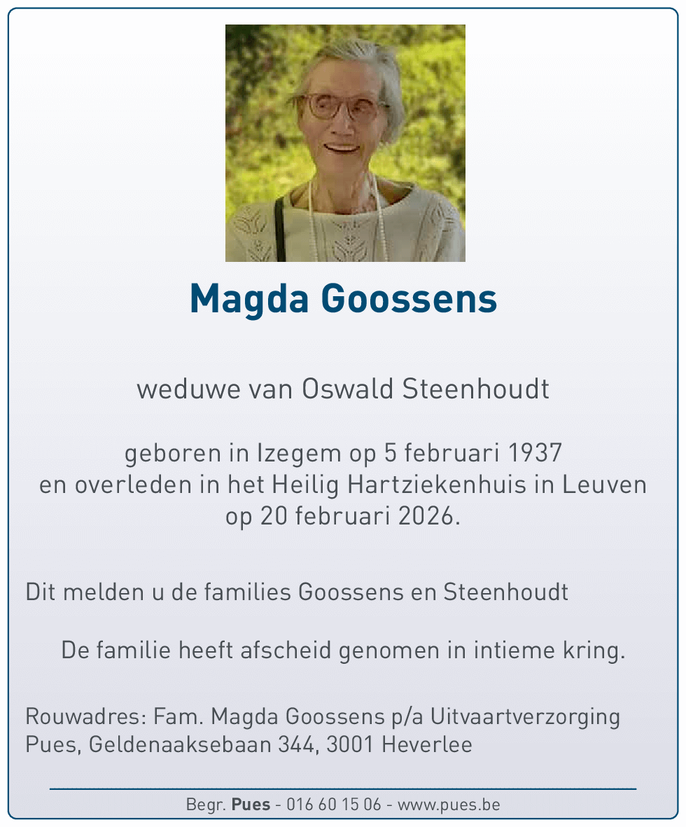 Magdalena Andrea Flavia Goossens