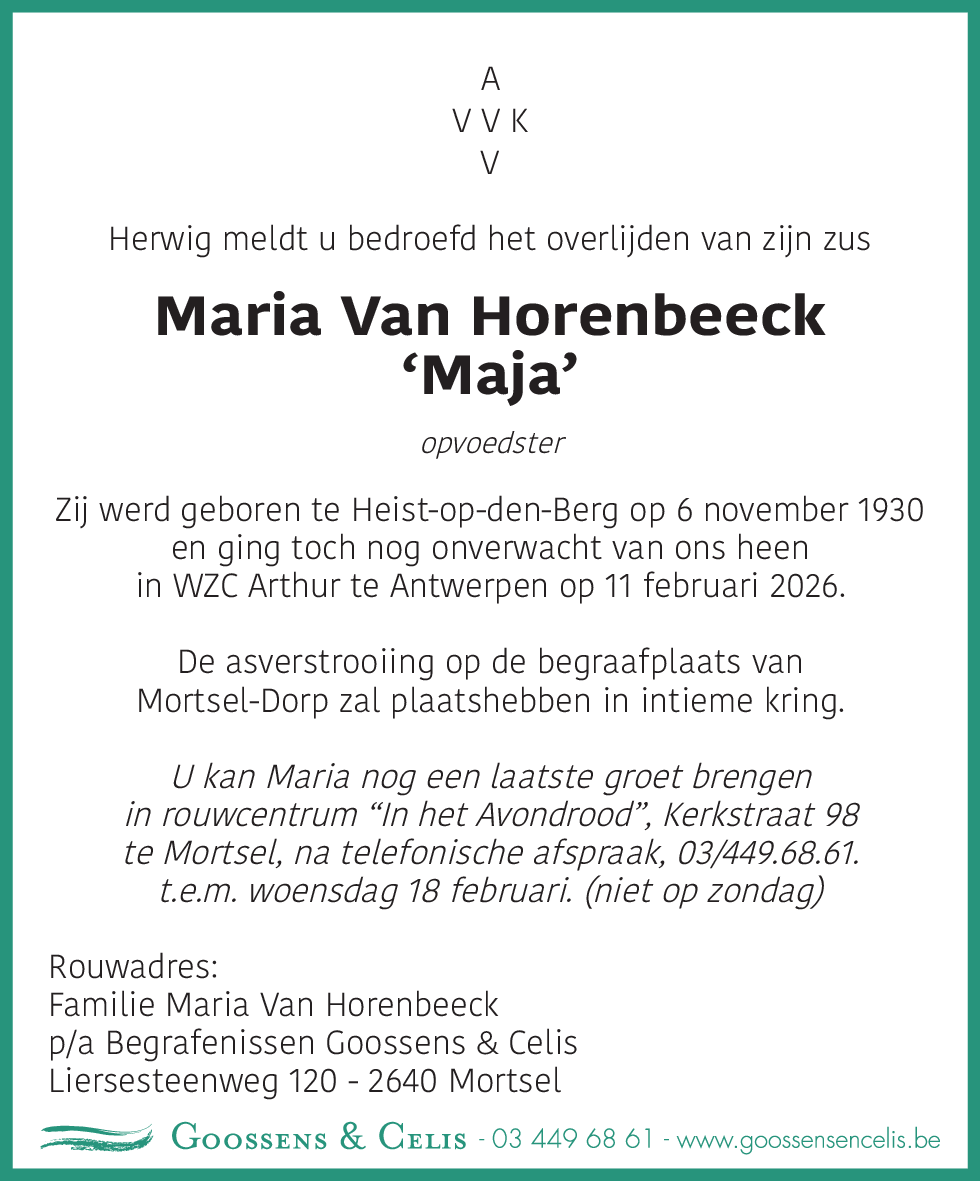 Maria Van Horenbeeck