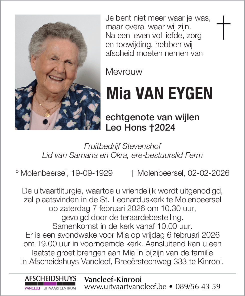 Mia Van Eygen