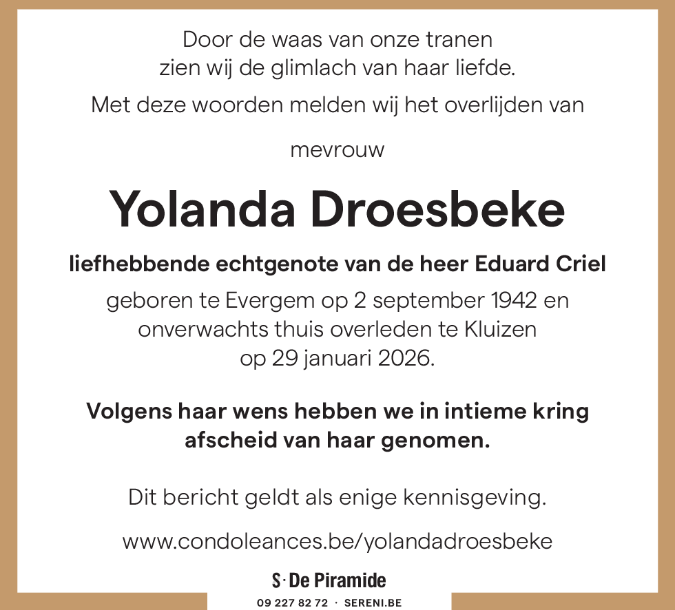 Yolanda Droesbeke