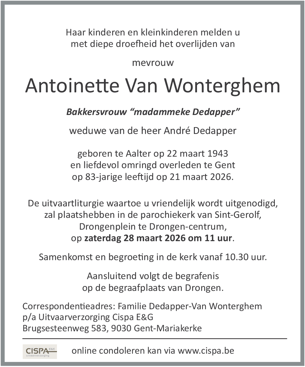 Antoinette Van Wonterghem