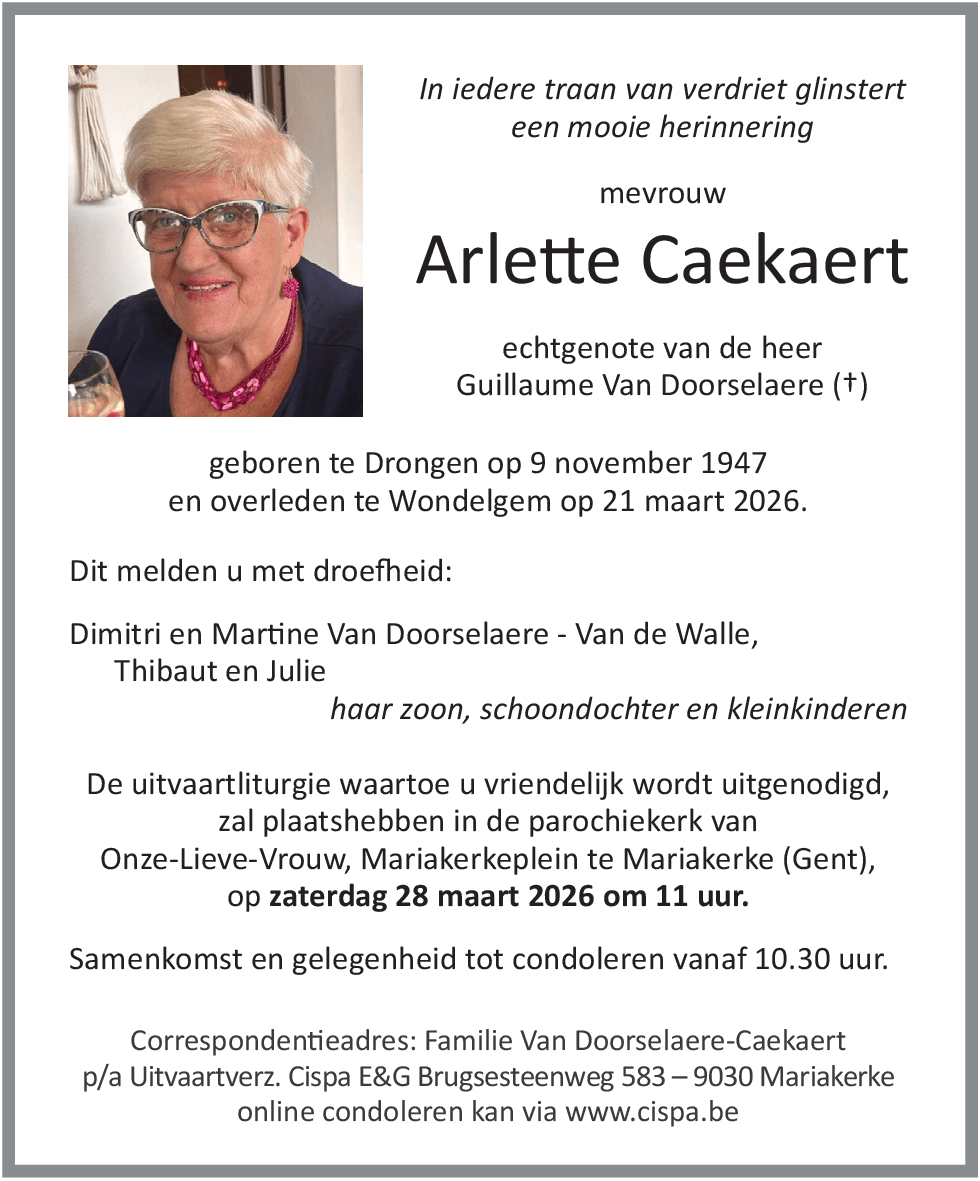 Arlette Caekaert