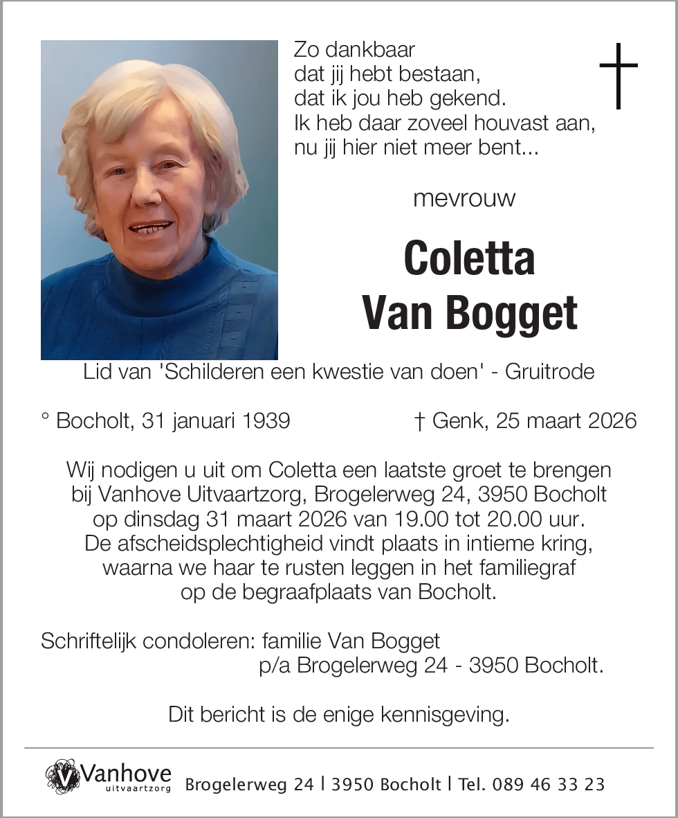 Coletta Van Bogget