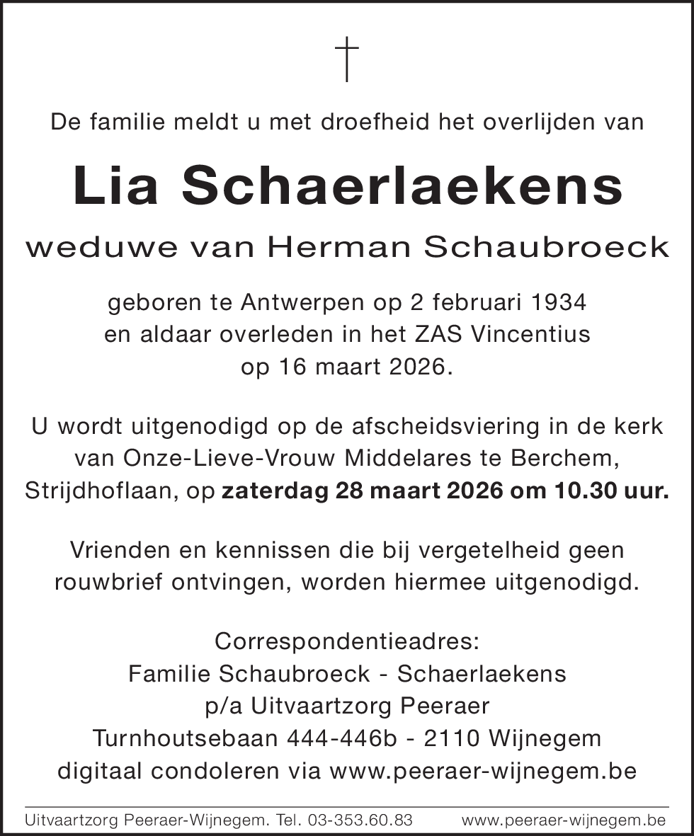Lia (Elisa) Schaerlaekens