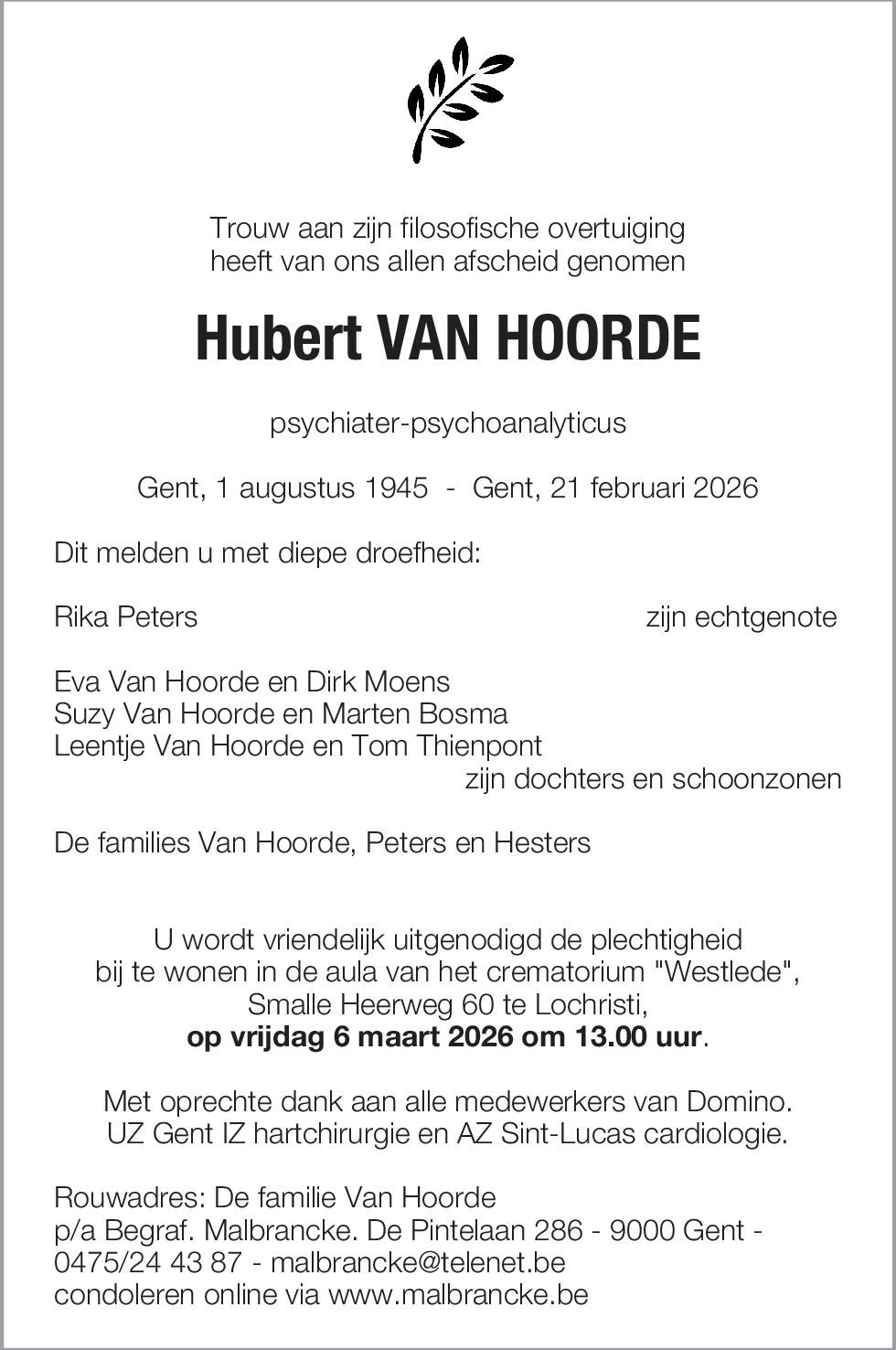 Hubert Van Hoorde