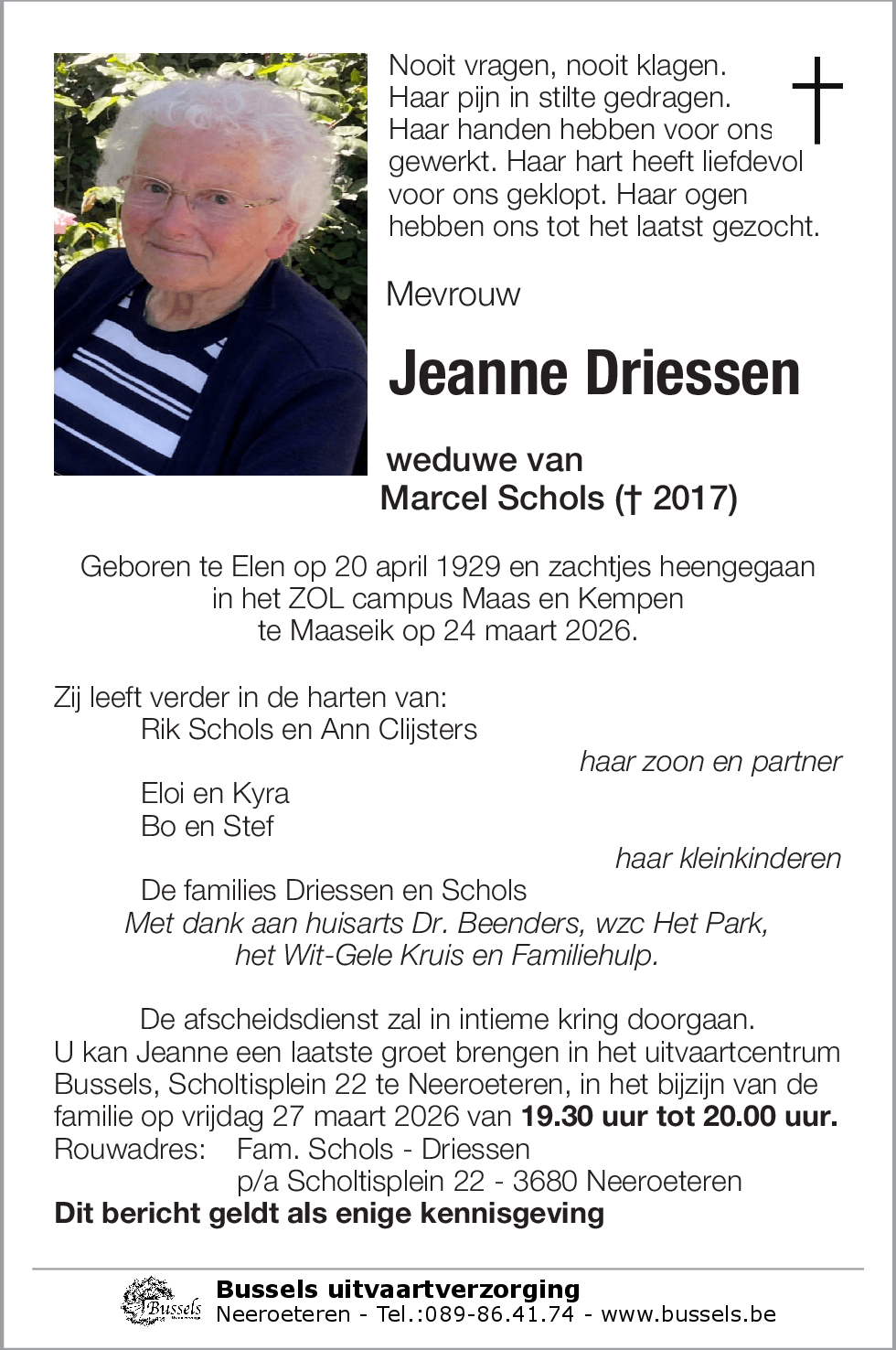 Jeanne DRIESSEN