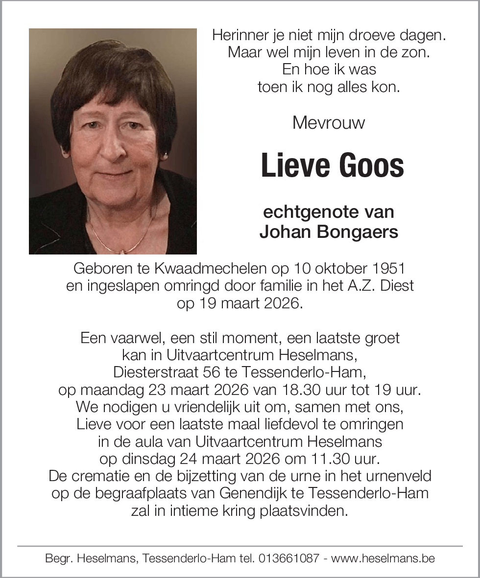 Lieve Goos