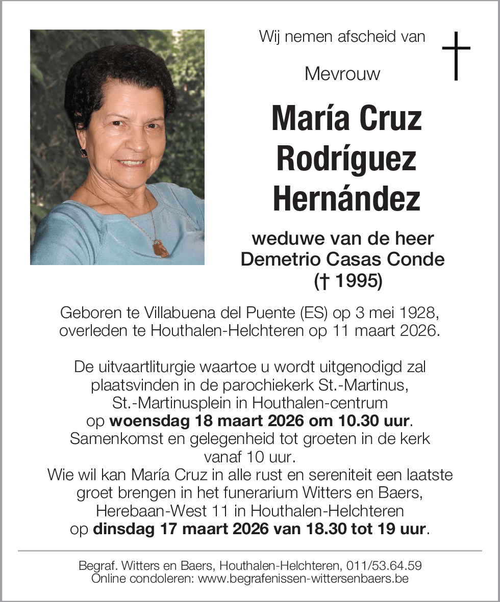 Maria Cruz Rodríguez Hernández