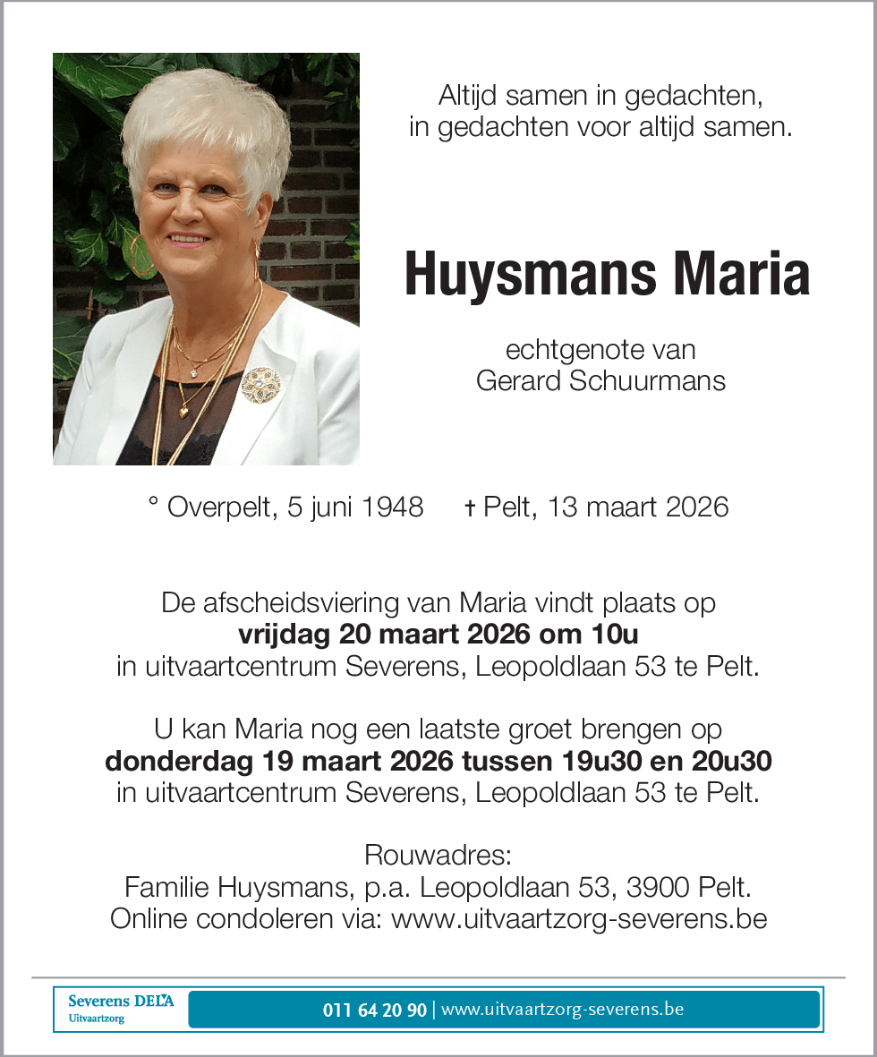 Maria Huysmans