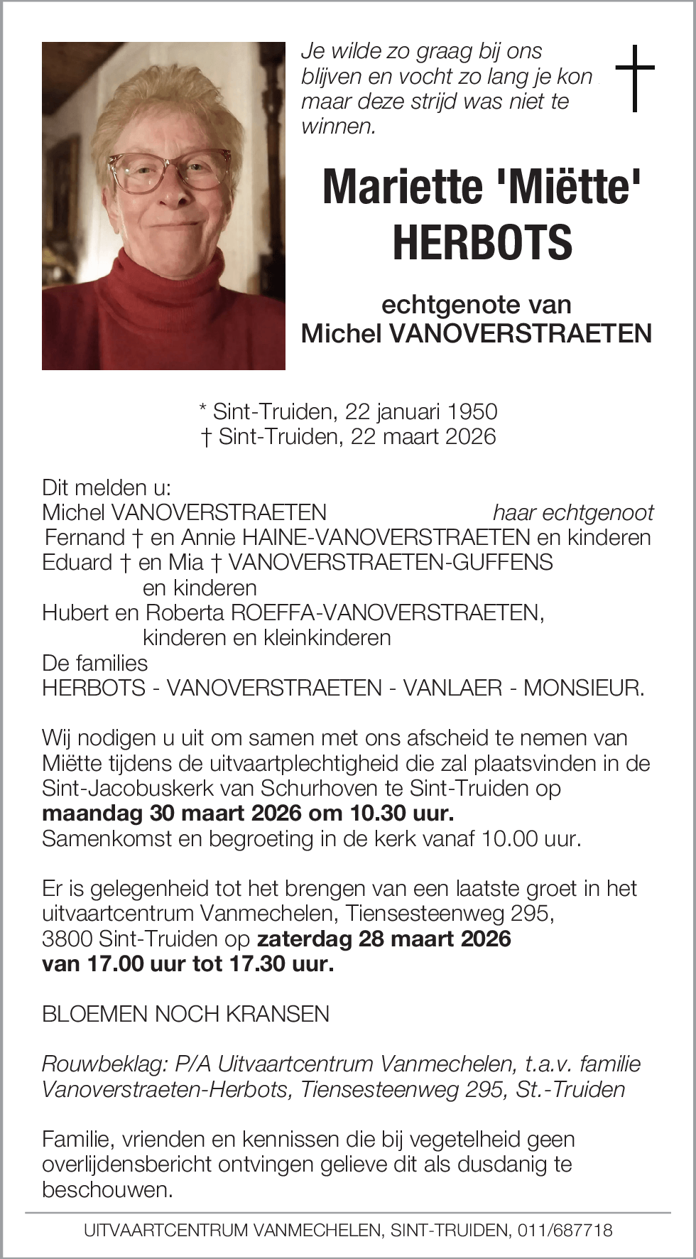 Mariette 'Miëtte' Herbots