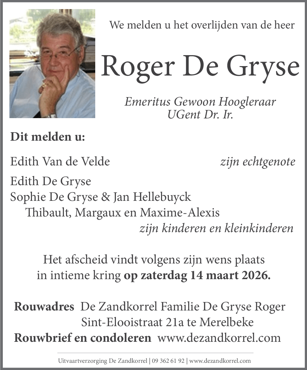 Roger De Gryse