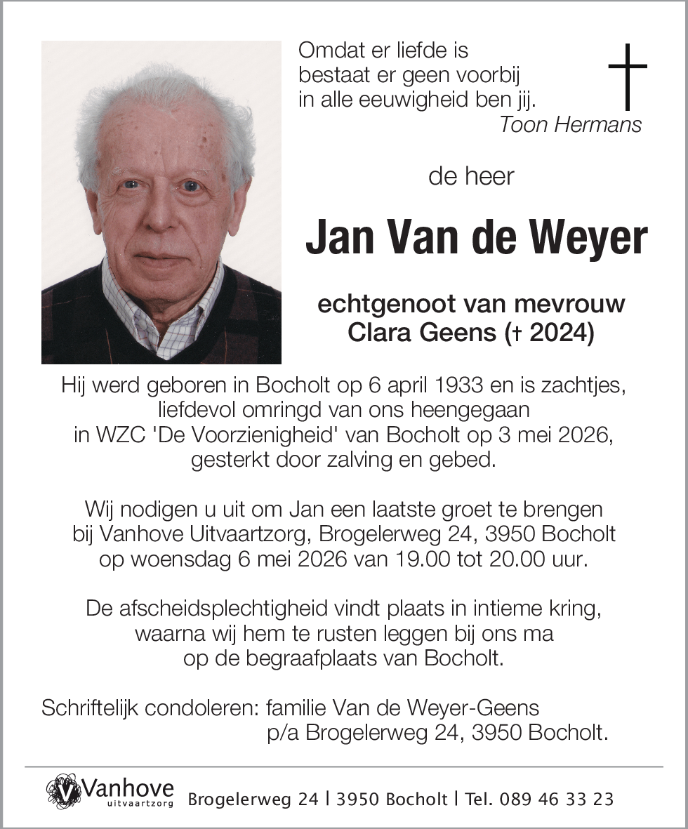 Jan Van de Weyer