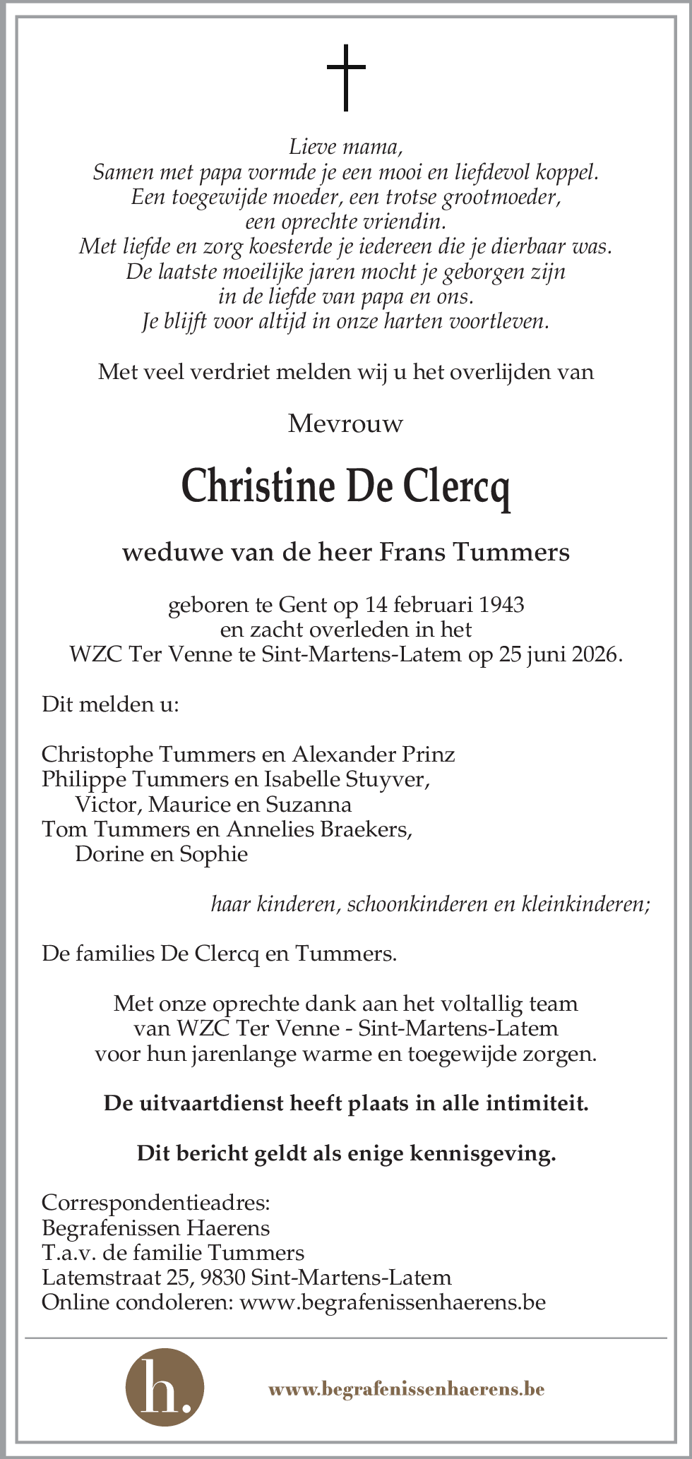 Christine  De Clercq