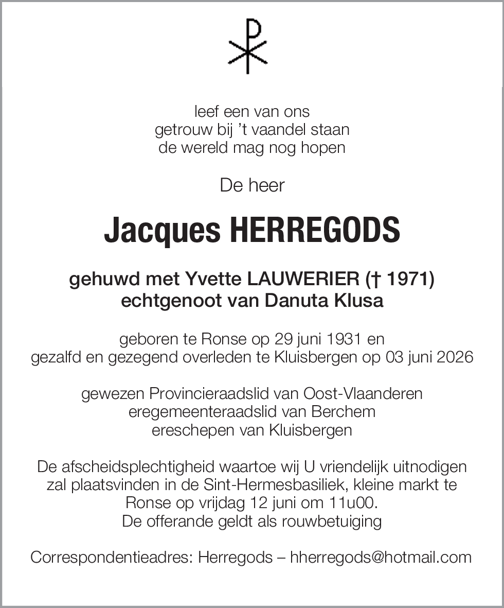 Jacques  HERREGODS