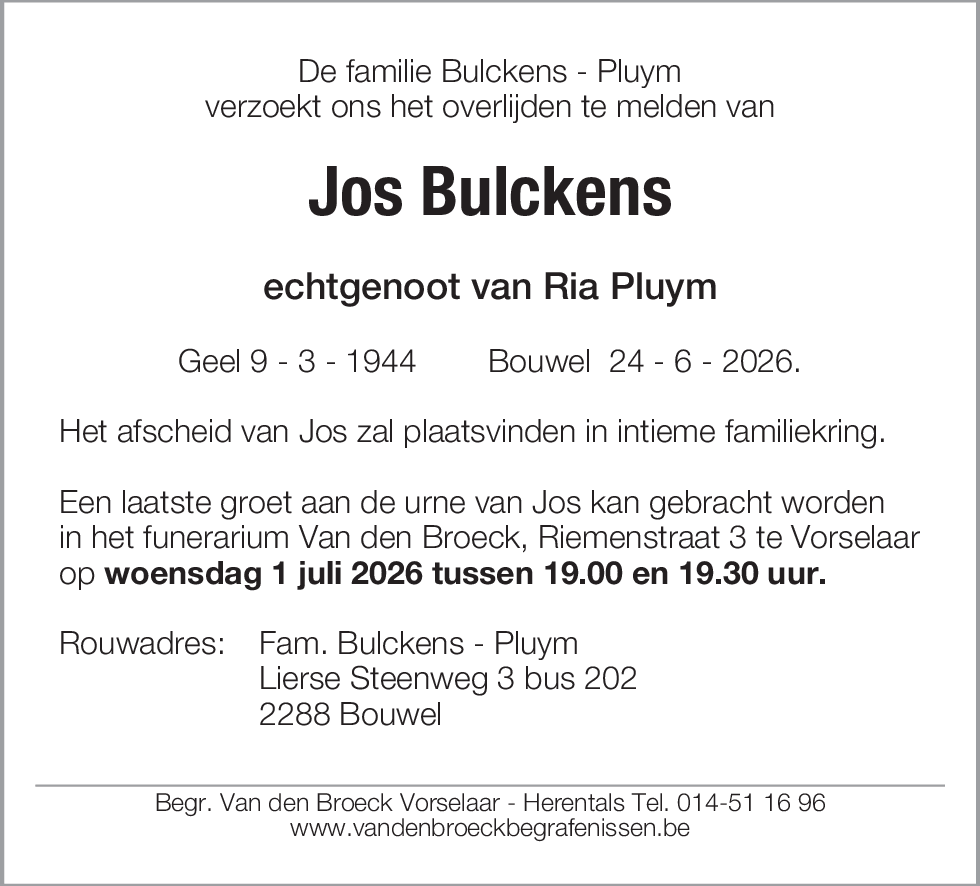 Jos Bulckens