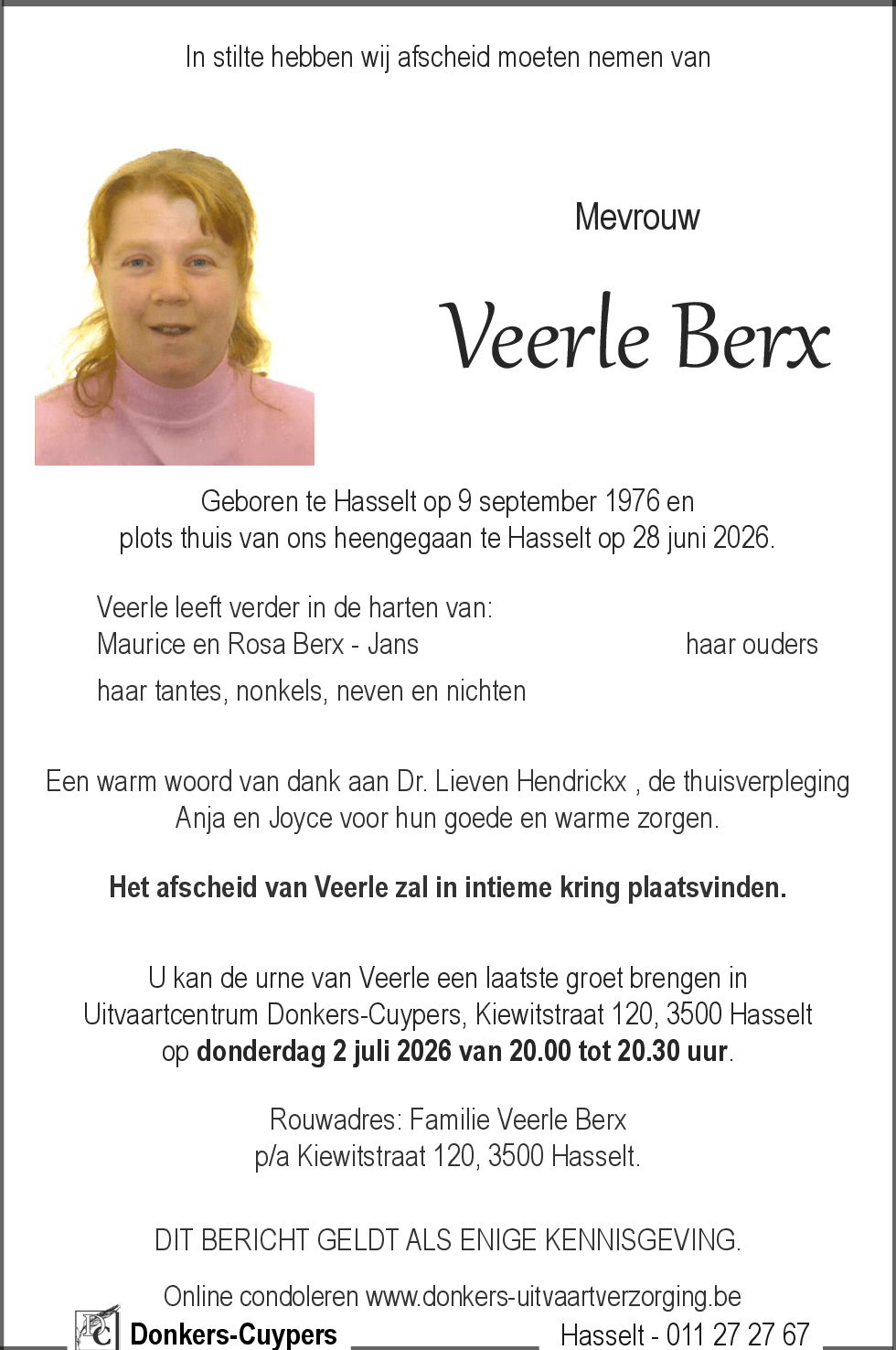 Veerle Berx